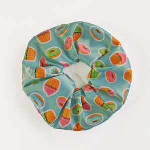 sütis kék scrunchie